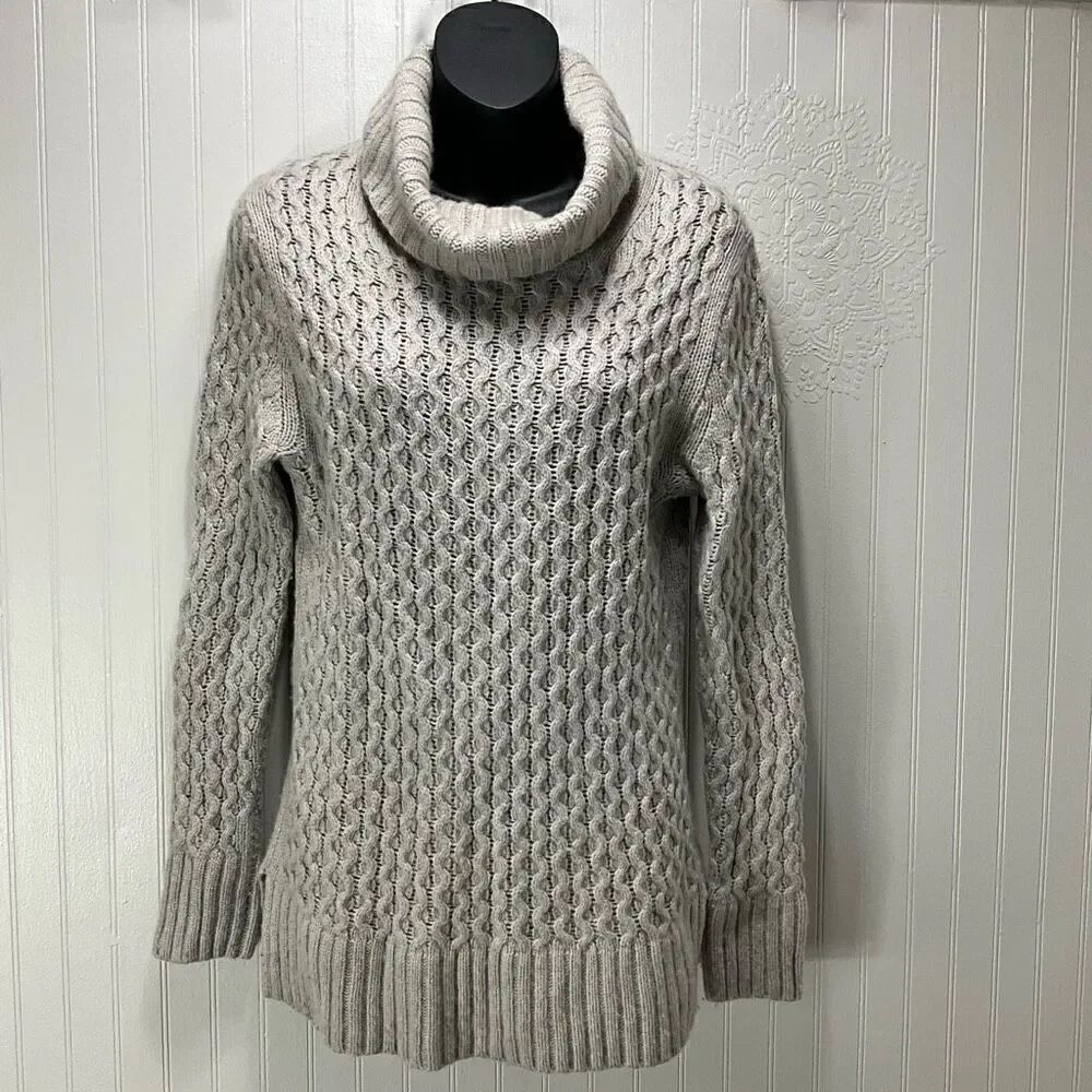 J. CREW Merino Wool Blend Cowl Neck Sweater
